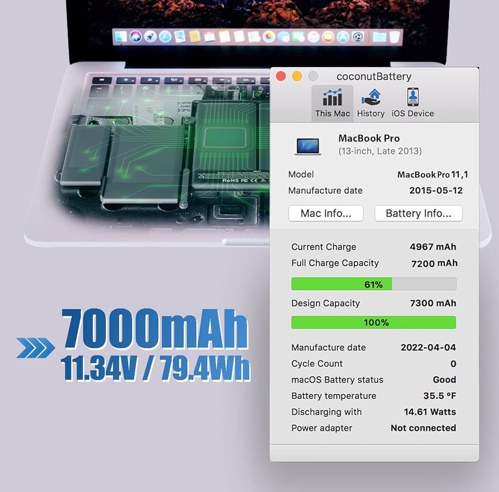 新品バッテリー macbook pro 13インチ A1502 SSD Mac Amazon.co.jp: ASMARK MacBook Pro A1502 バッテリー 交換 適用
